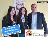 nella foto Notaro, Palumbo e De Martinis questa mattina