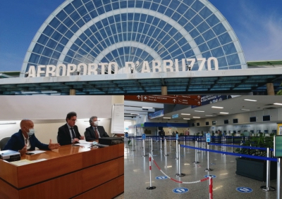 Aeroporto d'Abruzzo, durante il lockdown guadagna 'medaglia sul campo' - video