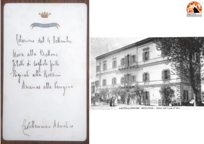 Menù d’epoca dannunziana a Castellamare Adriatico.