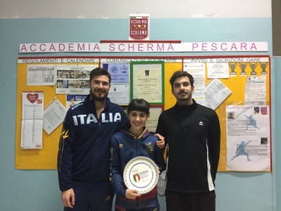 Gran galá dello sport coni 2016 Scherma: premiata sciabola femminile Accademia di Pescara