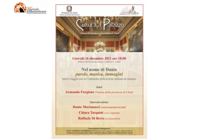 “Nel nome di Dante”. Recital poetico artistico con il prof. Dante Marianacci