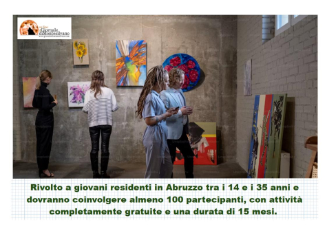 Abruzzo Giovani:  risorse per 1,4 mln per progetti creativi e inclusivi