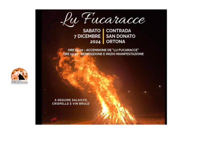 Ortona, inizia il Natale con “Lu Fucaracce”, rito dell’accensione del falò della vigilia dell’Immacolata Concezione