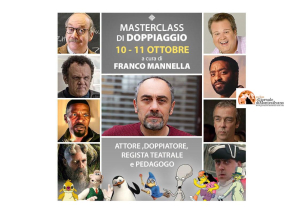 Prima masterclass di doppiaggio in Abruzzo con Franco Mannella la voce di Roger in American Dad