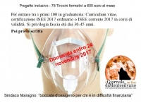 Montesilvano/inclusione. ISEE e prova scritta  per 78 tirocini a 600 euro al mese.