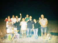 il comitato ieri sera sulla spiaggia in un 'tentativo' di bivacco 