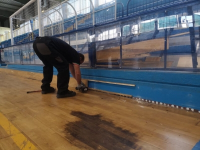 Montesilvano, nuovo parquet Palasenna per pattinaggio, basket e pallavolo
