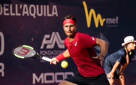 Tennis Città dell'Aquila, fuori anche Gianluca Di Nicola