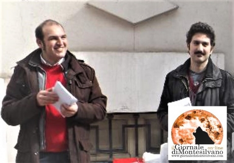 Di Sante e Mantini durante una campagna di informazione