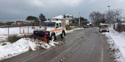 Spazzaneve a Montesilvano colle