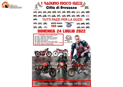 "Motoraduno Guzzi – Città di Avezzano” con tappe culturali: Museo “Ignazio Silone”, Telespazio, Cunicoli di Claudio.