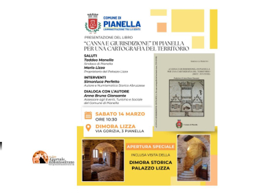 Pianella. Alla storica Dimora Lizza la presentazione del volume sulla storia del territorio