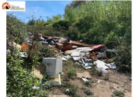 Montesilvano,  sopralluogo in via Saragat, presidente D'Alonzo condanna abbandono rifiuti