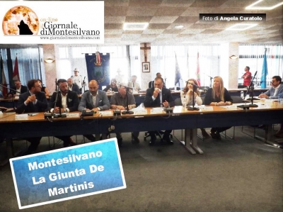 La giunta de Martinis presentata ieri