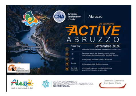 Il turismo in Abruzzo tra natura, arte, borghi e sapori: al via la 7a edizione di Active