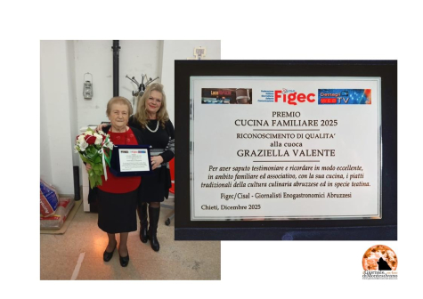 da sinistra: la cuoca premiata Graziella Valente con la figlia Marisa Robuffo