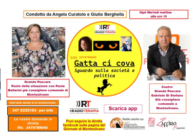 Gatta ci cova, nuovo format di politica e società su Rtradioterapia.it