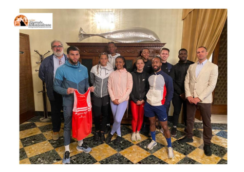 Pescara, stage velocisti parigini allo Stadio Adriatico.