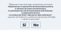 Il tgesto della domanda al referendum 