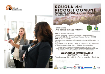 Scuola dei piccoli Comuni di Castiglione Messer Marino, beni comuni e risorse collettive