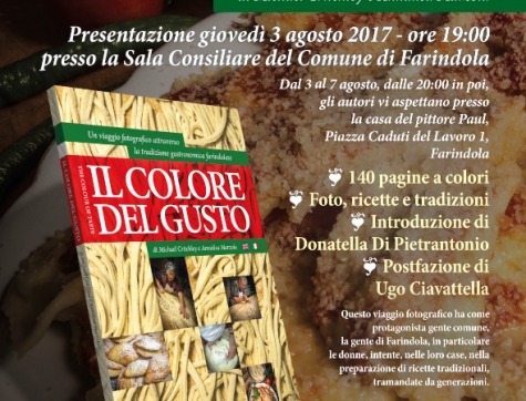Farindola, Masciulli presenta Il colore del gusto