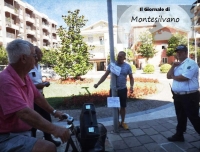 Pomante questa mattina durante la protesta