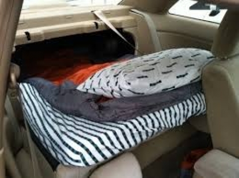 auto attrezzata per dormire