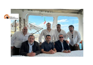 Eduardo Bittar leader politico di Rumbo Libertad ieri a Francavilla al Mare