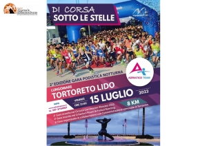 Di Corsa Sotto le Stelle: il 15 luglio a Tortoreto Lido