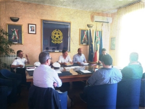 Riunione dopo il sopralluogo