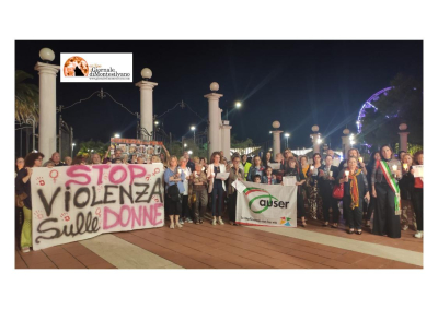 Giulianova, grande partecipazione per la fiaccolata contro il femminicidio