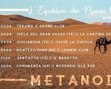"L'equilibrio dei numeri primi" dei Metanoia live in tour