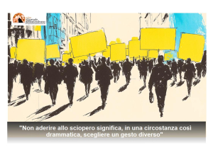 Sciopero 16 ottobre. Tre sigle sindacali non aderiscono in rispetto della Signora Maria.