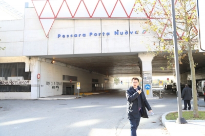 Pescara. Stalli pronti per il terminal bus di Porta Nuova per Roma.
