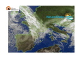 Cielo nuvoloso e temporali