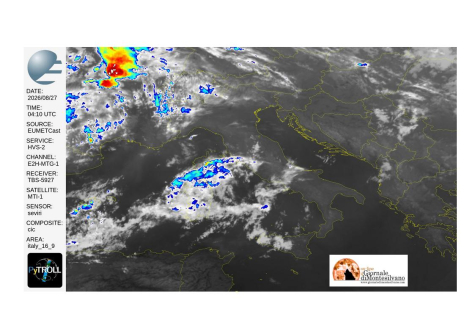 Cielo lattiginoso per polvere sahariana in quota oggi e venerdì.