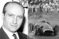 Juan Manuel Fangio e la sua auto