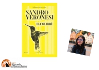 Alleva e la copertina del libro di Veronesi
