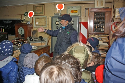 Montesilvano. Visite di scolaresche al Museo del Treno
