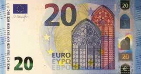20 euro- Mercoledì 25 debutta la nuova banconota