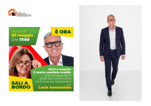 Montesilvano/elezioni. Inaugurazione comitato elettorale mobile Fabrizio D’Addazio candidato Sindaco del centro sinistra