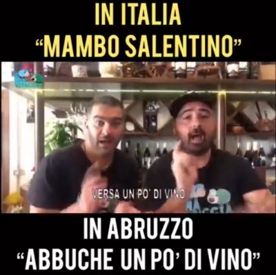 Abbucche un pò di vino