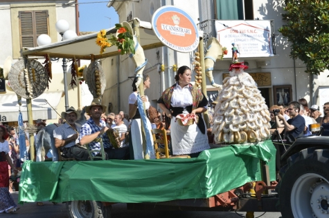 Cepagatti Svegliarino sfilata carri addobbati con taralli