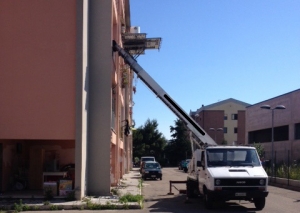 In via Rimini l'intervento