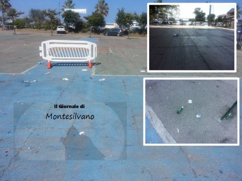 Alcune delle foto postate nel gruppo Fb sulle segnalazioni  Montesilvano