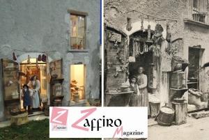 la foto di 110 anni fa e il presepe oggi in mostra