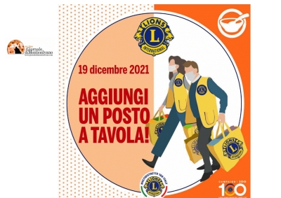 “Aggiungi un posto a tavola”, la solidarietà dei Club Lions