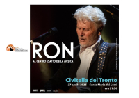 Ron in concerto gratuito a Civitella per la festa di Santa Maria dei Lumi