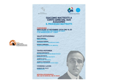 Chieti, un convegno per ricordare Giacomo Matteotti