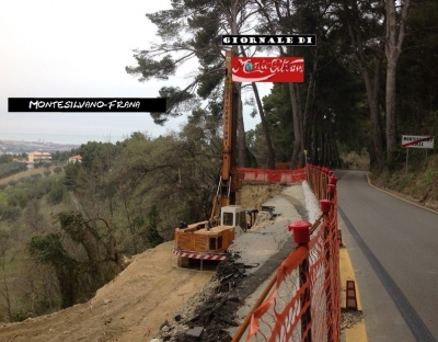 Via Aspromonte. Frana messa in sicurezza 